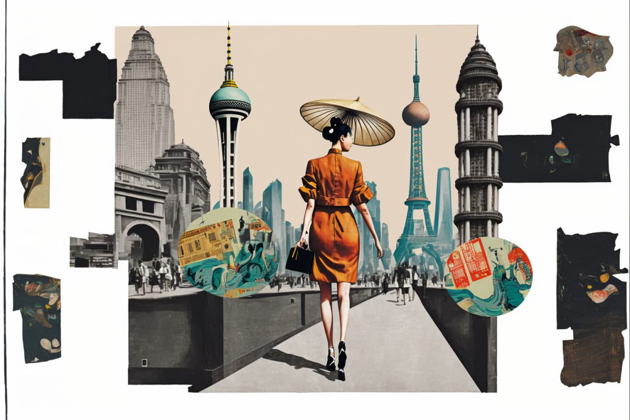 china collage